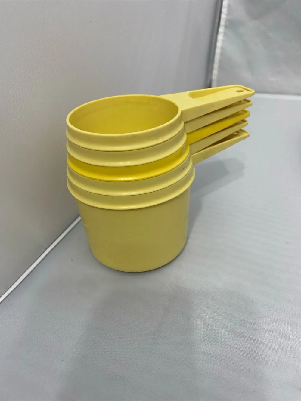 Yellow Plastic Measuring Cups